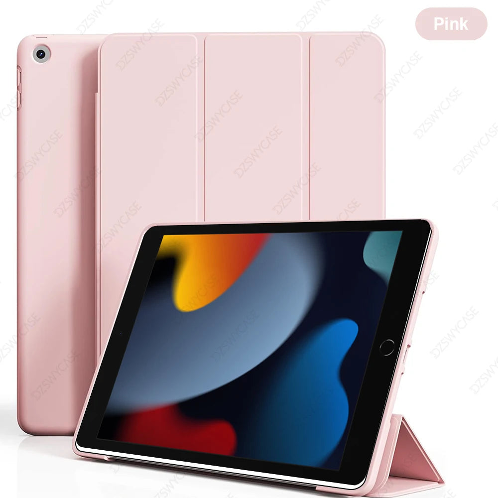 Case For iPad 7/8/9th 10.2 5/6th 9.7,10th 10.9 A16 11, Air 10.9 11 M2 M3,  mini 5 6 7, Pro 11 M4, Silicone Protective Cover