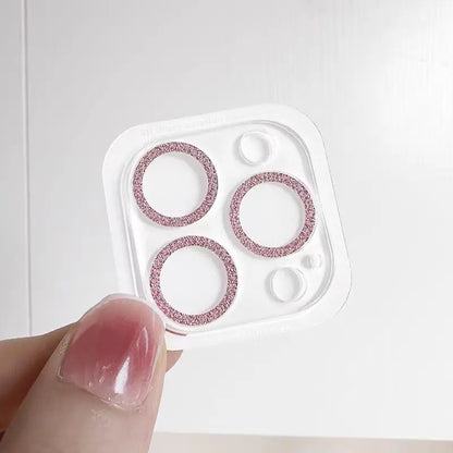 2PCS Bling Glitter Diamond Camera Lens Protector For Apple Iphone 16 15 13 12 Pro Max Sreen Protectors Film For iPhone 16 14plus