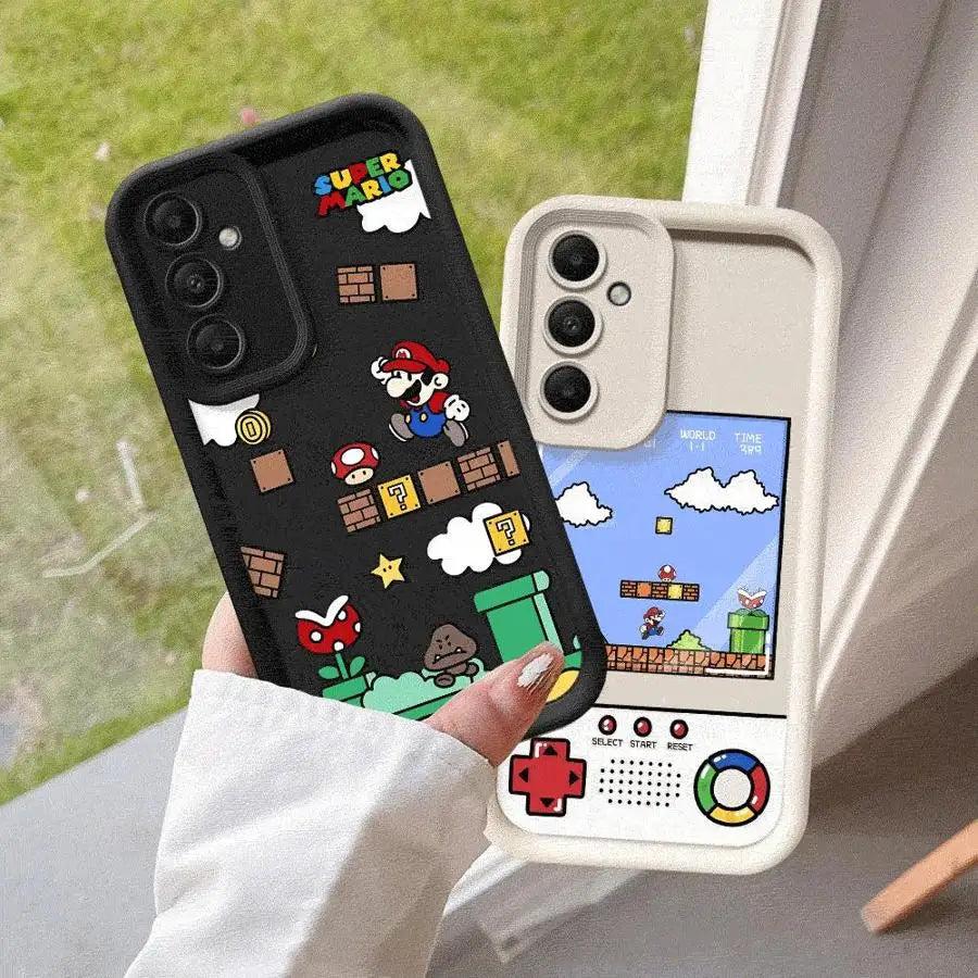 Super M-Marios Bros Phone Case for Galaxy A12 A13 A14 4G 5G A13 A22 A16 5G A23 4G 5G A24 4G A32 4G 5G A33 5G A34 5G Matte