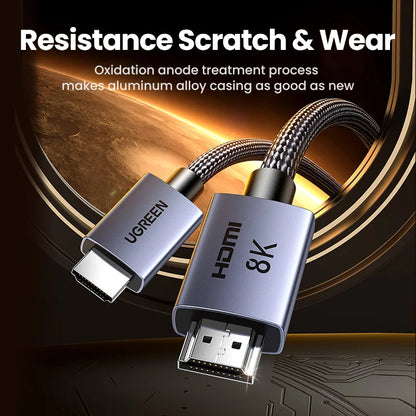 UGREEN HDMI Cable 8K/60Hz for PS5 Xiaomi TV Box Ultra High Speed Certified 8K@60Hz Cable 48Gbps Dolby Vision HDCP2.3