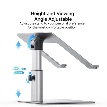 Baseus Laptop Stand for Macbook Air Pro Foldable Aluminum Vertical Notebook Stand Scalable Adjustable Support Tablet Kickstand