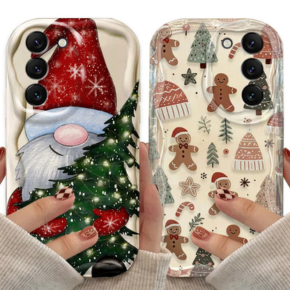 Santa Claus Case for Samsung Galaxy S25 S24 S23 S22 S21 Ultra Plus S20 FE A73 A72 A71 A56 A55 A54 5G A52 A52S A51 4G Back Cover
