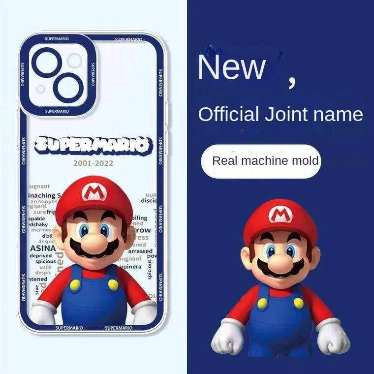 Super Mario Bros Game Phone Case For Samsung Galaxy A55 A15 A54 5G A16 A35 A25 S25 S24 Ultra S23 FE S20 S21 S22 Plus Clear Cover