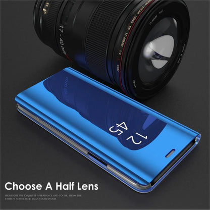Mirror Flip Case For Samsung Galaxy S25 S24 S23 Ultra S22 S20 Plus Cases For Samsung S23 S24 S21 FE Note 20 Ultra 10 Plus Cover