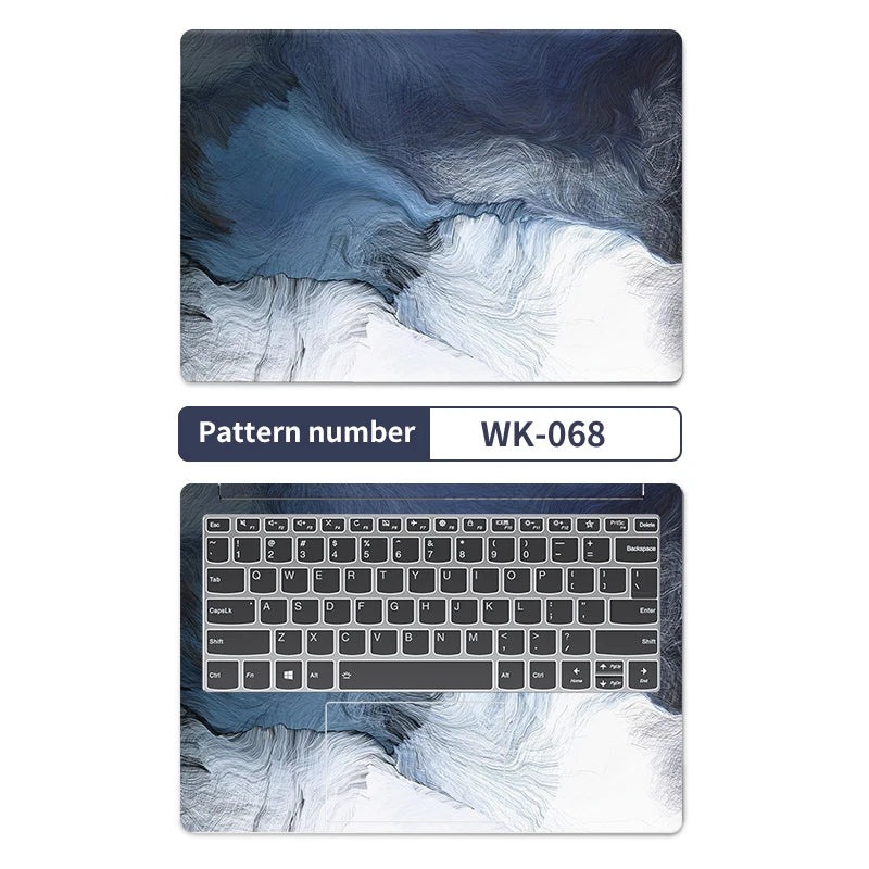 DIY Marble Cover Laptop Skins Vinyl Stickers 13"14"15.6"17.3"PVC Film Waterproof Skin Decorate Decal for Macbook/Lenovo/HP/Acer