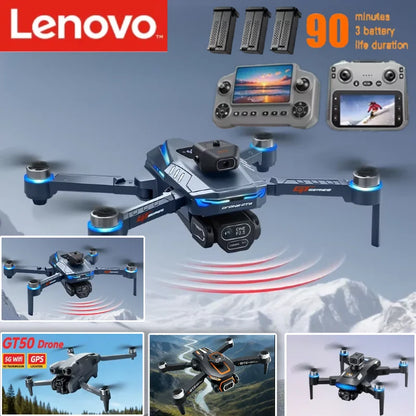 Lenovo Mini RC Drone 8K HD Dual Camera M6 GT8 GT50 GT5  FPV WiFi Quadcopter Obstacle Avoidance Toy Drone
