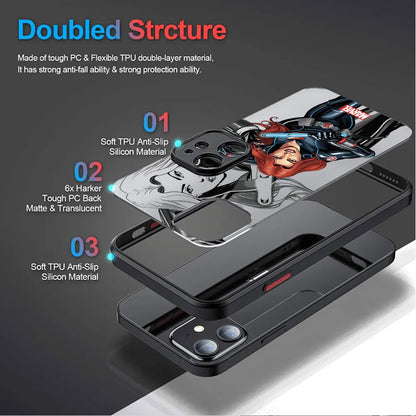 Back Clear Case for Apple iPhone 8 Plus SE 12 Mini 15 11 Pro XS X XR 7 6S 14 Pro Max 13 13 Cover Luxury Marvel Heroes Iron Man