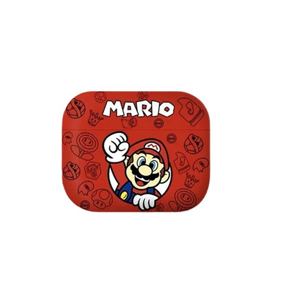 Super Mario Cartoon Printed Earphone Case for Airpods 1 2 3 Pro Pro2 Anime Yoshi Protective Shell Cute Dustproof Headset Cover