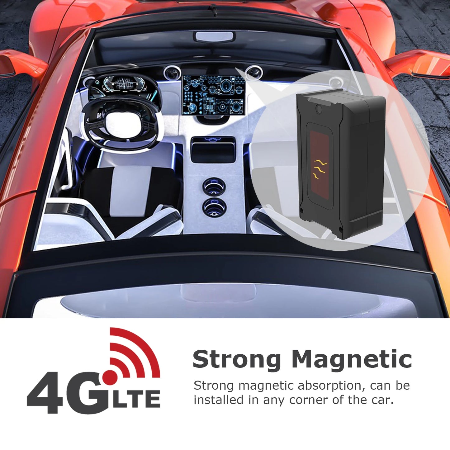4G LTE GPS Tracker for Vehicles Car Motorcycle Unlimited Distance Tracking Device with Affordable Subscription