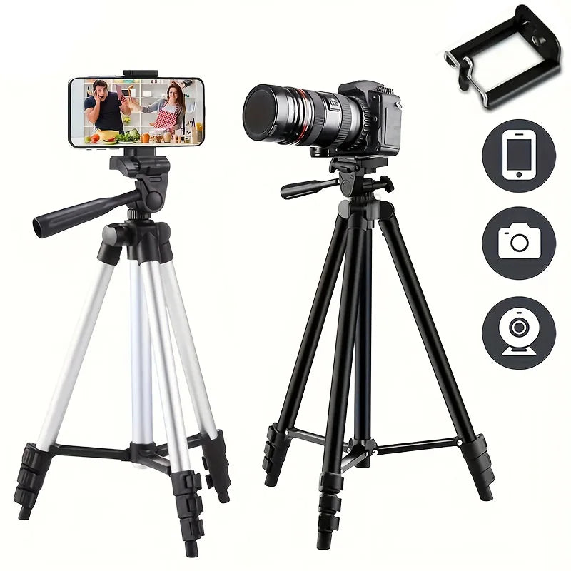 Travel Self Tripod Universal Phone Camera Tripod Stand with Bluetooth Remote Phone Clip For Canon Nikon DSLR SLR Digital Camera