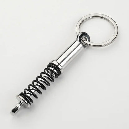 Creative Gear Head Keychain Speed Gearbox Keyring for Car Key Turbo Hub Brake Disc Pendant Shock Absorber Keys Holder Chain Ring