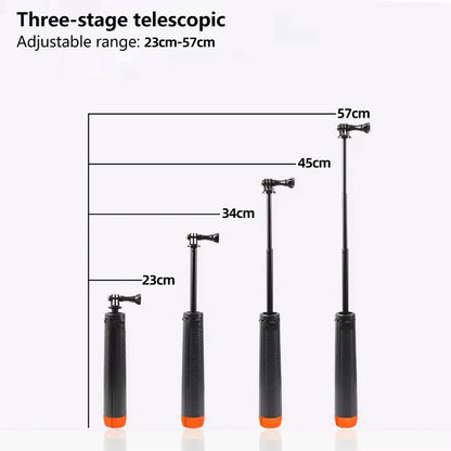 BSLIUFANG underwater buoyancy pole extendable selfie stick tripod suitable for GoPro Insta360 DJI OSMO sports camera accessories