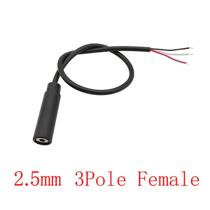 1Pcs 2.5/3.5mm Male Plug/Female Jack Mono/Stereo AUX 2/3/4Pole To Bare Wire Connector DIY Audio Headphone Repair Extension Cable