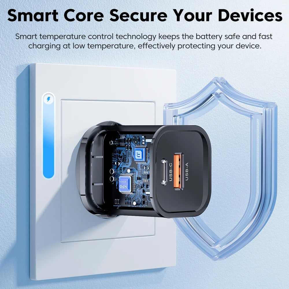 Toocki 33W GaN USB Type C Charger Quick Charge 3.0 PD 3.0 For iPhone 14 13 12 11 Pro Max XS For iPad Pro Air iPad Mini 2021