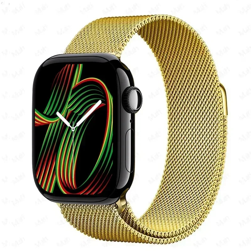 Milanese Strap For Apple Watch Ultra 2 49 46mm 42mm 44mm 40mm 45mm 41mm 38mm Bracelet For iWatch Series 10 9 3 6 5 SE 7 8 Strap