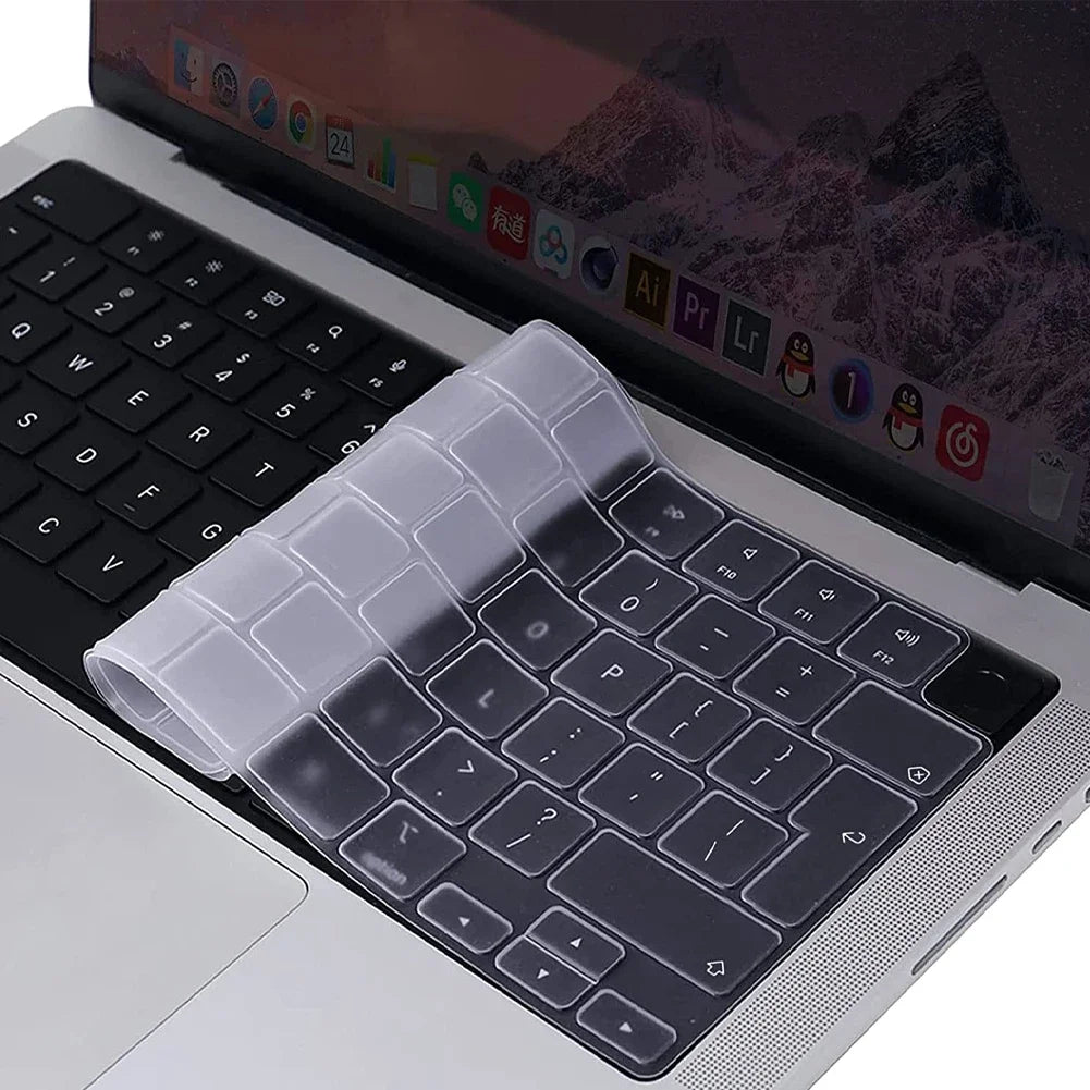 Keyboard Cover For 2005 - 2024 New M4/M3 Macbook Pro /Air 13/15/13.6/16/12 inch Skin (UK/US Layout)A2681/A2442/A2779/A2780/A2338