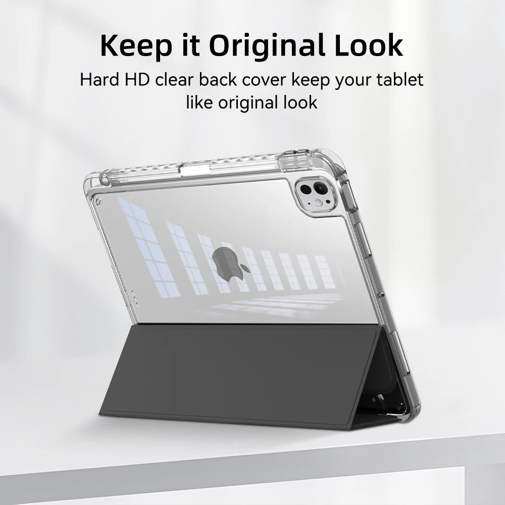 For ipad a16 case 11th 10th Gen Case For iPad Pro Air 13 11 M3 M2 M4  12.9 " 9 8 7 6 5 4 Mini 7 6 Smart case with pen Holder