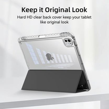 For ipad a16 case 11th 10th Gen Case For iPad Pro Air 13 11 M3 M2 M4  12.9 " 9 8 7 6 5 4 Mini 7 6 Smart case with pen Holder