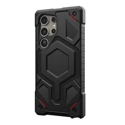Kevlar Monarch Pro Serie High Qualitiy Drop Protection Case with Magnetic Charging Compatible for Samsung Galaxy S24 Ultra Cover