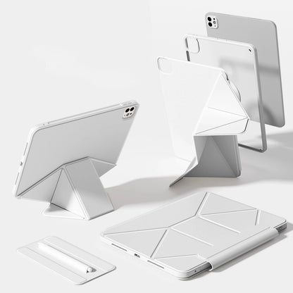 ZOYU for iPad 10/11th Increase Height Bracket Case, Magnetic Transparent Removable Cover iPad Pro 11 12.9 13 Air 4/5th mini 6/7