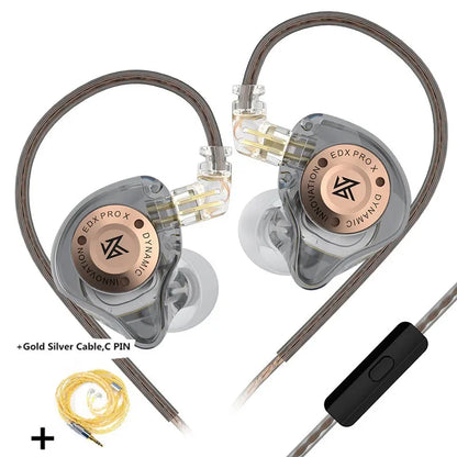 KZ EDX PRO X Dynamic Drive Earphone HIFI Bass Music Earbud Sport Noise Cancelling Headset KZ EDXPROX ZSTX ZSN PRO ZAS EDA ZVX