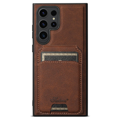 Detachable 2 in 1 Leather Wallet Magnet Card Holder Phone Case For Samsung Galaxy S24 S23 Ultra S22 Plus Wireless charging