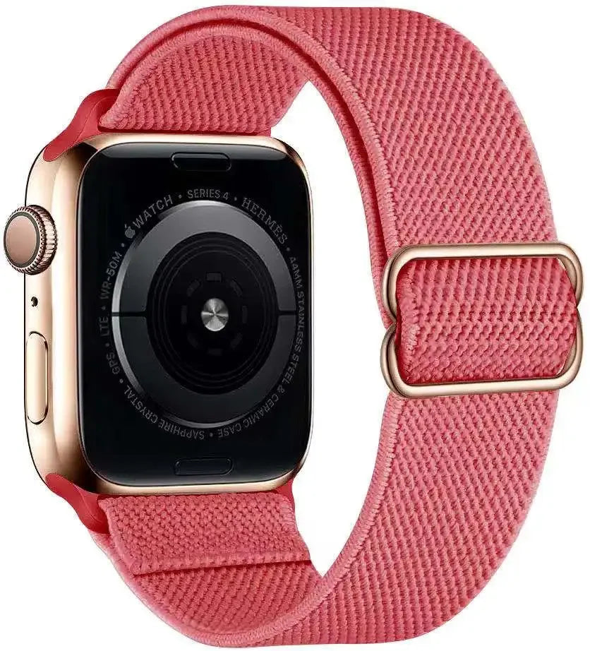 Nylon Loop Strap For Apple Watch 49mm 45mm 41mm 44mm 42mm 46mm Adjustable Elastic Belt iWatch Ultra 3/2 11 10 9 8 7 6 5 SE3 Band