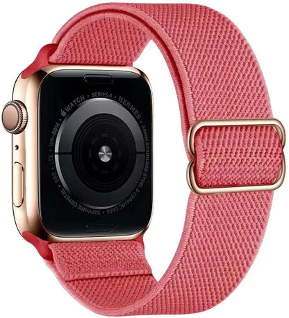Nylon Loop Strap For Apple Watch 49mm 45mm 41mm 44mm 42mm 46mm Adjustable Elastic Belt iWatch Ultra 3/2 11 10 9 8 7 6 5 SE3 Band