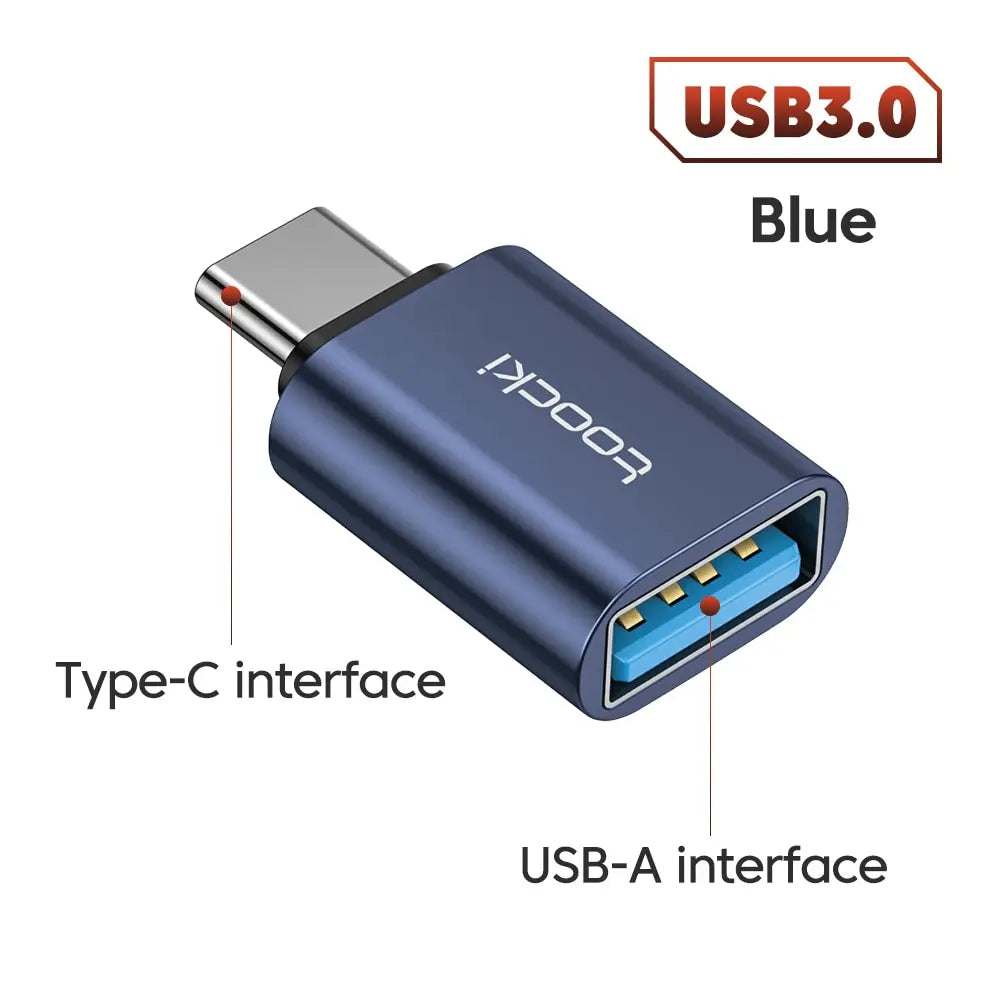 Toocki OTG USB 3.0 To Type C Adapter Micro To Type C Male To USB 2.0 Female Converter for Macbook Xiaomi Samsung OTG Connector