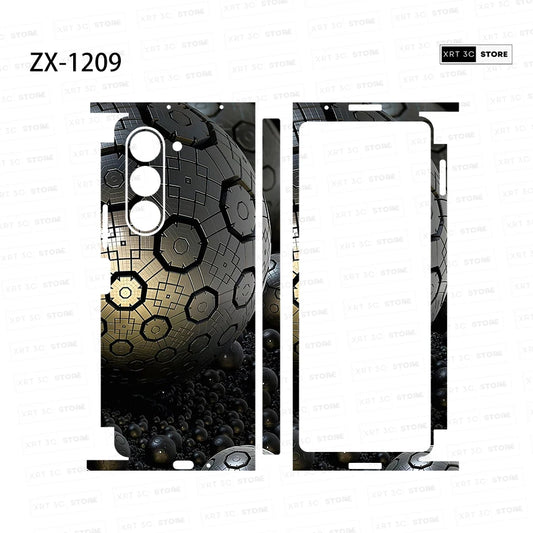 Colorful Anti-Scratch Skin Stickers For Samsung Galaxy Z Fold6 5 4 3 7 Fold5 Fold4 Protective Decal Skin Cover Back Film