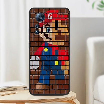 Cartoon Game Super M-Marios For Xiaomi Mi 13T 13 12T 12 11T 11i 11 A3 10T 10 9 Pro Lite Ultra 5G Black TPU Phone Case