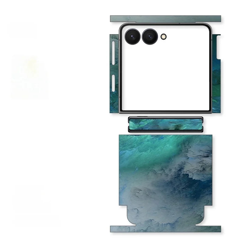 Skin For Samsung Galaxy Z Flip 7 6 5 4 2 Back Film Sticker Full Cover Protective Decal Wrap Side Frame Back Screen Protector