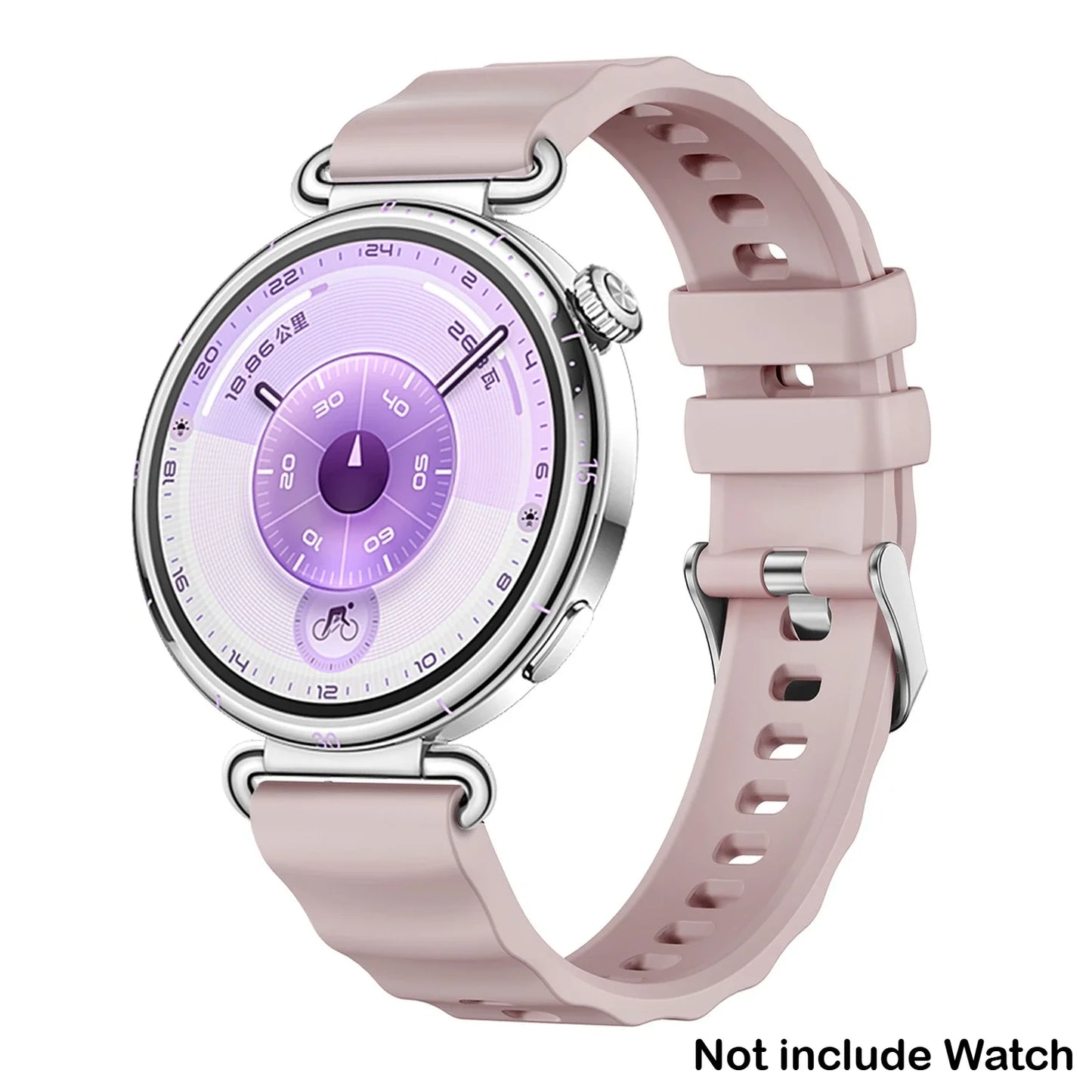 18mm Silicone Band for Huawei Watch GT6 41mm Sport Strap Metal Buckle Correa for Huawei Band GT6 Smartwatch Replacement Bracelet