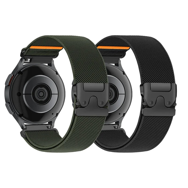 1/2PCS 20mm 22mm Parachute Straps for Samsung Galaxy Watch 7 6 5 4 40mm 44mm 6Classic 47mm Nylon Band for Huawei Watch GT5 Pro 4