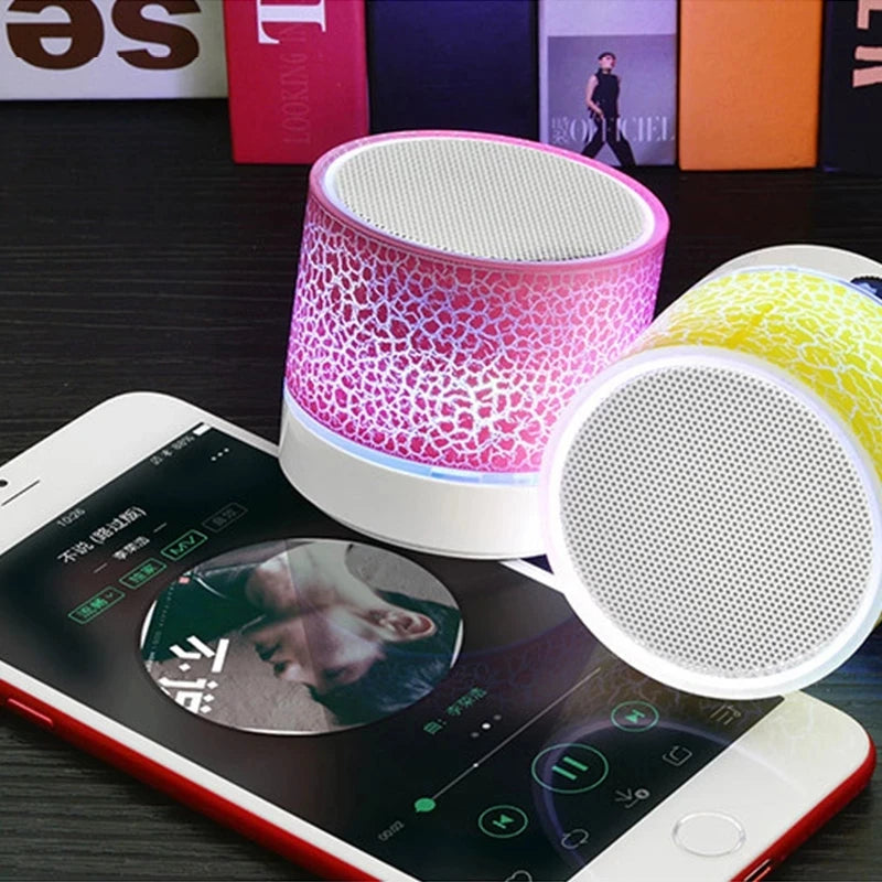 Wireless Bluetooth Speaker Mini PC Loudspeaker Crack LED SD Card USB Subwoofer Portable Music Sound Column For Desktop Computer