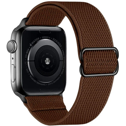 Nylon Loop Strap For Apple Watch 49mm 45mm 41mm 44mm 42mm 46mm Adjustable Elastic Belt iWatch Ultra 3/2 11 10 9 8 7 6 5 SE3 Band