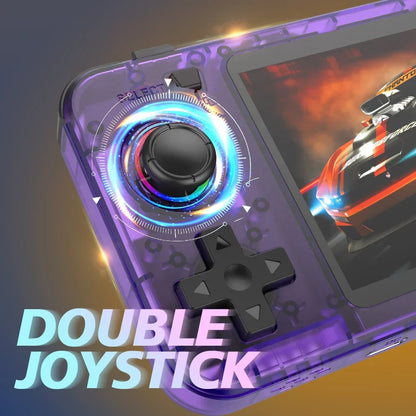 BOYHOM Green R36H Retro Video Game Console 3.5‘’ IPS Screen RK3326 3000 mAh Open Linux System Portable Player For Boys gift