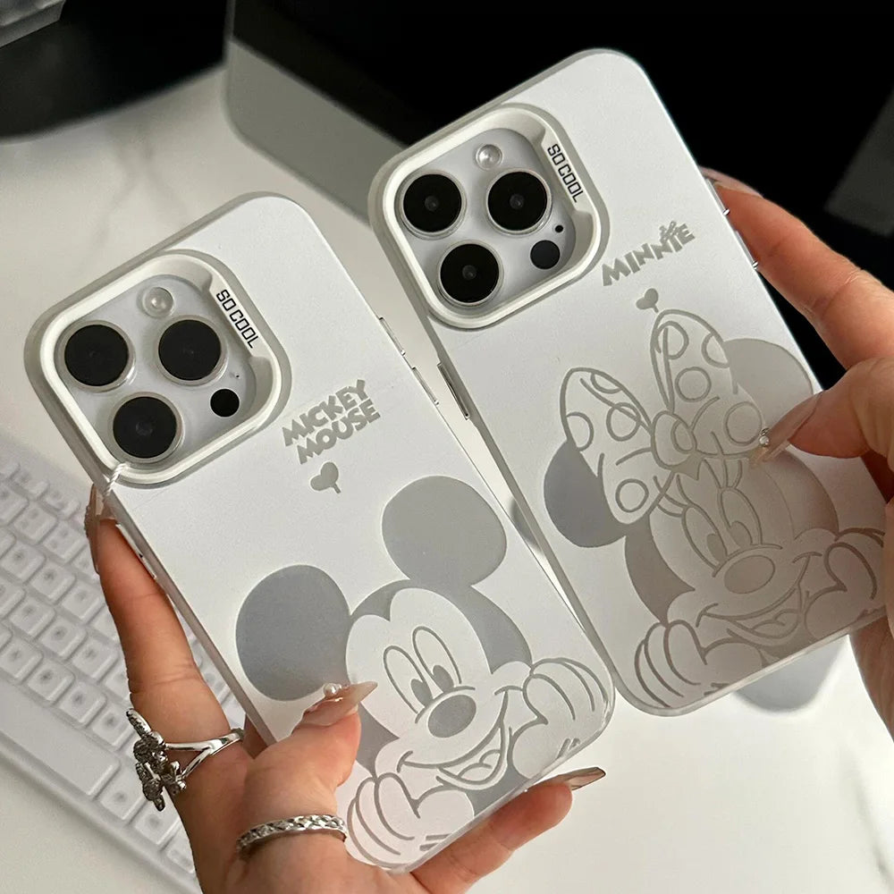 Cartoon Mickey Phone Case For Samsung Galaxy S25 S24 S23 S22 S21 Plus FEUltra A36 A26 A55 A35 A25 A34 A54 A53 A52 Y2K Back Cover