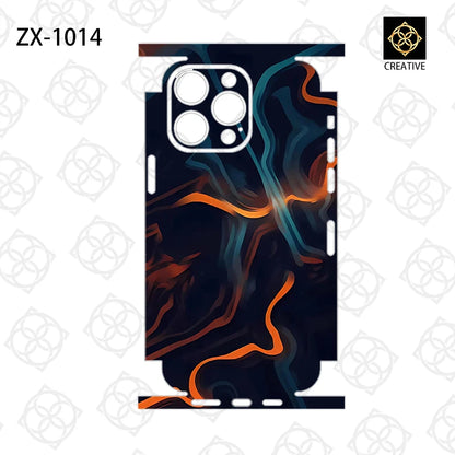 For iPhone 14 13 Pro Max 12 Mini 15 16 Colorful 3M Film Wrap Stickers Cases Back Cover Decal Skin  Film Protector Sticker