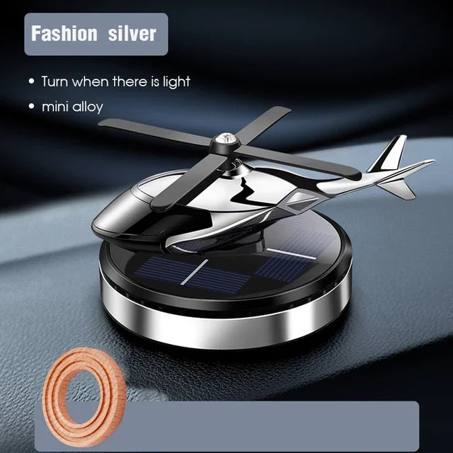 Helicopter Styling Solar Car air freshenerDecorative Aromatherapy Car interior accessories Propeller rotary perfume diffuser