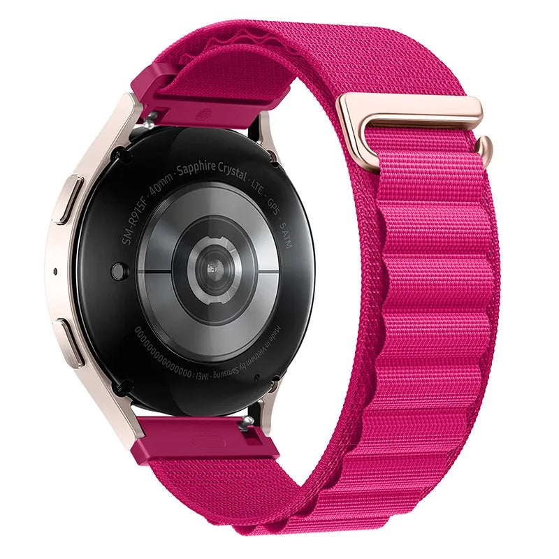 22mm 20mm Alpine Loop Band for Samsung Galaxy Watch 7/6/5/4/3 Nylon Strap for Huawei Watch 5/GT6/GT5/GT4 3 Pro/Amazfit GTR 4/GTS