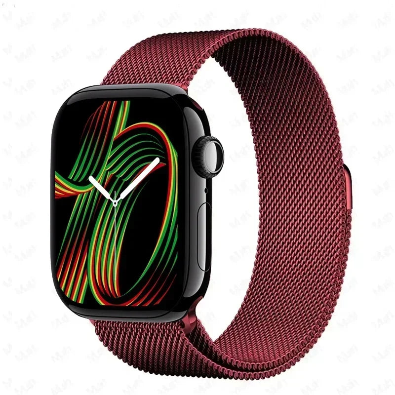 Milanese Strap For Apple Watch Ultra 2 49 46mm 42mm 44mm 40mm 45mm 41mm 38mm Bracelet For iWatch Series 10 9 3 6 5 SE 7 8 Strap