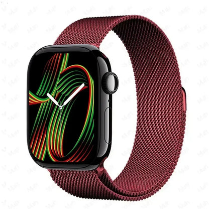Milanese Strap For Apple Watch Ultra 2 49 46mm 42mm 44mm 40mm 45mm 41mm 38mm Bracelet For iWatch Series 10 9 3 6 5 SE 7 8 Strap