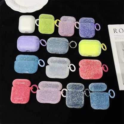 For Airpods 4 3 2 1 Glitter Rhinestone Case Bling Matte Protective Funda For Airpods Pro2 Bluetooth Earphone Bag 2025