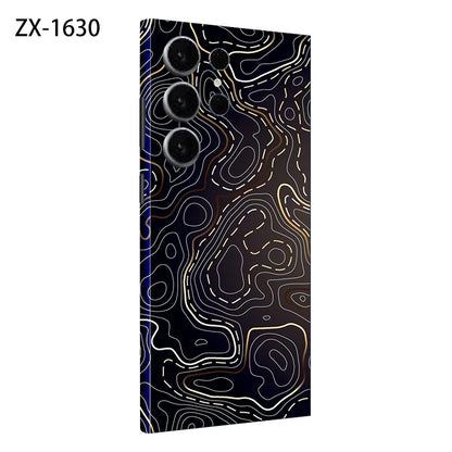 Colorful Decal Skin for Samsung Galaxy S24 S23 S25 Ultra Plus S24Ultra Back Screen Protector Cover Wrap Stones Sticker