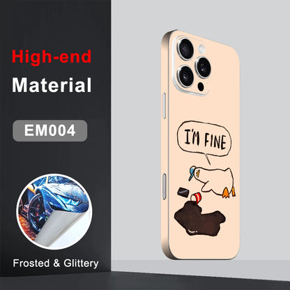 CASEKiTTY Skin Wrap For iPhone 15 Pro Max Sticker 16 14 Plus Back Cover Film 12 13 Mini Protective Decal Side Frame Protector