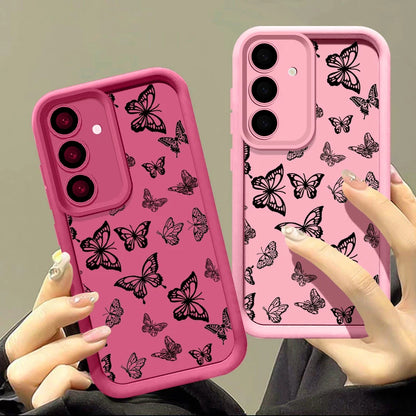 Shockproof Butterfly Case For Samsung Galaxy S23 S24 Ultra A55 A54 5G A56 S25 A53 A52 A14 A34 A15 A35 S20 FE S21 S22 Ultra Capa