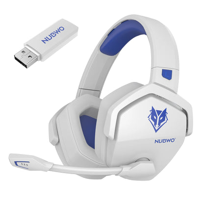 NUBWO G06 Dual Wireless Gaming Headset with Microphone for PS5, PS4, PC, Mobile, Switch 2.4GHz Wireless Bluetooth Headphone