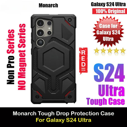 Kevlar Monarch Pro Serie High Qualitiy Drop Protection Case with Magnetic Charging Compatible for Samsung Galaxy S24 Ultra Cover