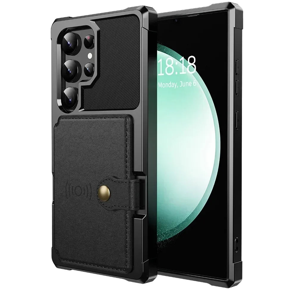 Card Wallet Case for Samsung Galaxy S24 S23 FE S25 S23 Plus S22 S21 Ultra A56 A36 A55 A35 A15 A54 A34 A52S A14 A05S A05 A24 A16